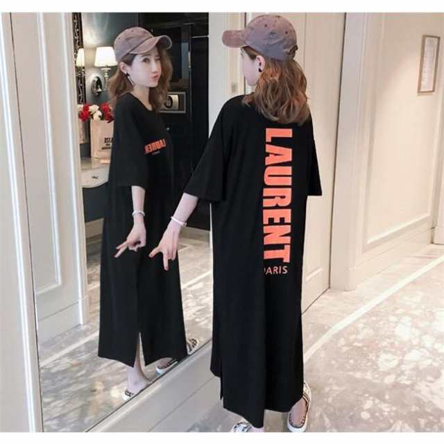 ワンピース きれいめ チュニック ロング丈 おしゃれ 長袖 着痩せ 体型カバー◆素材：コットン（参考サイズ）M：着丈110cm バスト106cm 肩幅44cm L：着丈111cm バスト110cm 肩